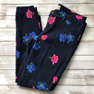 HOLLISTER FLORAL SKINNY JEANS